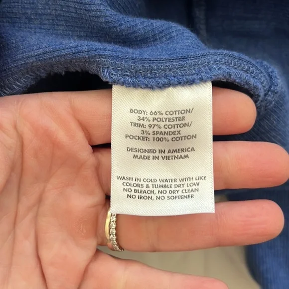 Rhoback Ready Hoodie men’s size large / fall 2025 - heathered blue - Picture 13 of 16